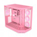 HYTE Y50 RGB DUAL CHAMBER ATX MID TOWER GAMING PC CASE - STRAWBERRY MILK