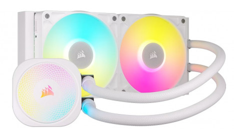 CORSAIR ICUE LINK TITAN 240 RX RGB AIO LIQUID CPU COOLER - WHITE