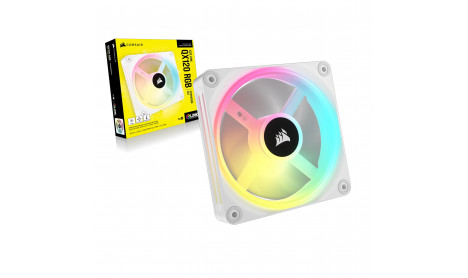 CORSAIR ICUE LINK QX120 RGB 120MM PWM PC FAN EXPANSION KIT - WHITE