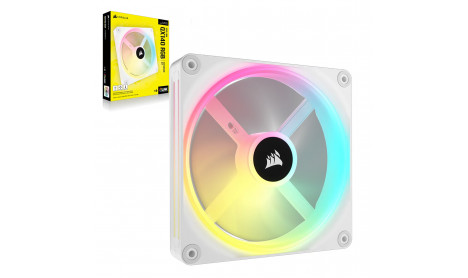 CORSAIR ICUE LINK QX140 RGB 140MM PWM PC FAN EXPANSION KIT - WHITE