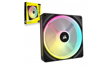 CORSAIR ICUE LINK QX140 RGB 140MM PWM PC FAN EXPANSION KIT - BLACK