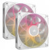 CORSAIR ICUE LINK RX140 MAX RGB 140MM PWM THICK FANS STARTER KIT - WHITE