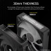 CORSAIR ICUE LINK RX140 MAX RGB 140MM PWM THICK FANS STARTER KIT - BLACK