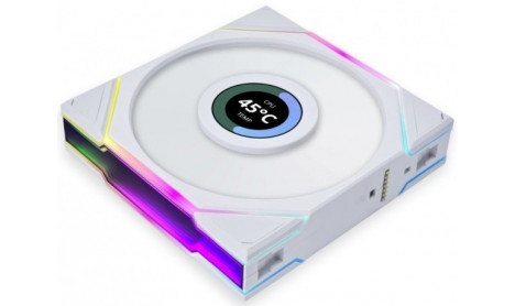 LIAN LI UNI FAN SL WIRELESS LCD 120 RGB SINGLE WHITE