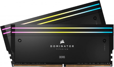 CORSAIR DOMINATOR TITANIUM RGB BLACK 48GB (2X24GB) DDR5 7200MHZ