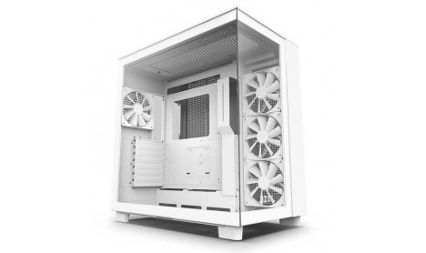 NZXT - H9 FLOW ATX DUAL-CHAMBER AIR-FLOW - WHITE