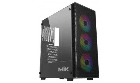MIK AION 3FA GAMING CASE ( ATX/MID TOWER ) - BLACK
