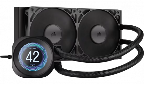 CORSAIR NAUTILUS 240 RS LCD LIQUID COOLER BLACK 2025