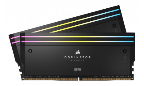 CORSAIR DOMINATOR TITANIUM RGB 64GB (2x32GB) DDR5 6600MT/s - BLACK