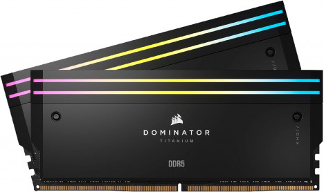 CORSAIR DOMINATOR TITANIUM RGB BLACK 64GB (2X32GB) DDR5 6400MHZ