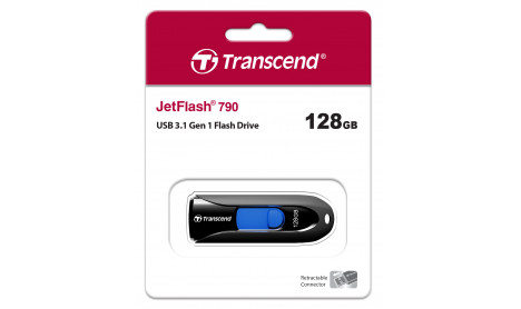 TRANSCEND JETFLASH JF790K 128GB USB 3.1 GEN1 BLACK
