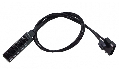 FAN HUB 1 TO 5 CABLE (3-4 PIN) WITH MOLEX POWER
