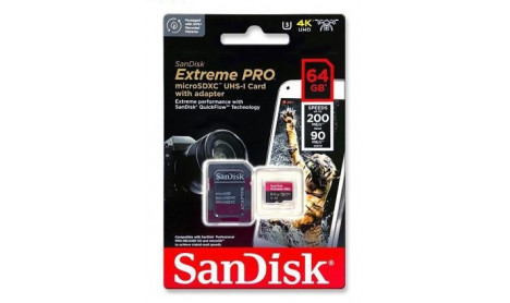 SANDISK EXTREME PRO MICROSDXC 4K UHD - 64GB