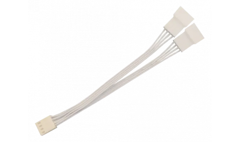 Y CABLE PWM FAN Y CABLE , 4 PIN 1 TO 2 - WHITE 