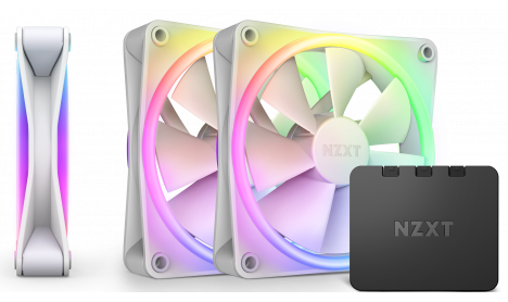 NZXT F120 120MM DUO RGB MATTE WHITE - TRIPLE PACK
