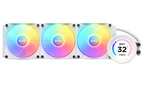 NZXT KRAKEN ELITE RGB 360 - WHITE LCD DISPLAY 2023