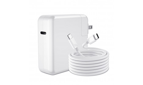 APPLE 61W USB-C POWER ADAPTER, TYPE-C CHARGE CABLE