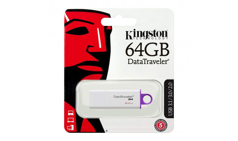 KINGSTON 64GB USB 3.1 G4 WHITE-RED - DTIG4 - 64GB