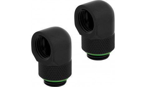 HYDRO X SERIES 90° ROTARY ADAPTER TWIN PACK - BLACK