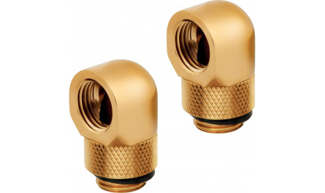 HYDRO X SERIES 90° ROTARY ADAPTER TWIN PACK - GOLD