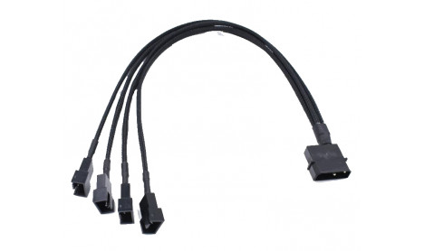 IDE MOLEX TO 4X4 PIN PWM POWER SPLITTER CABLE