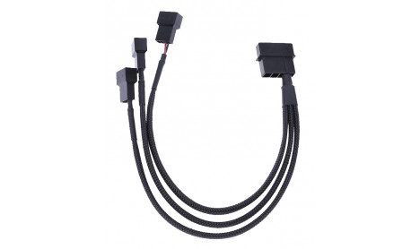 IDE MOLEX TO 4X3 PIN PWM POWER SPLITTER CABLE