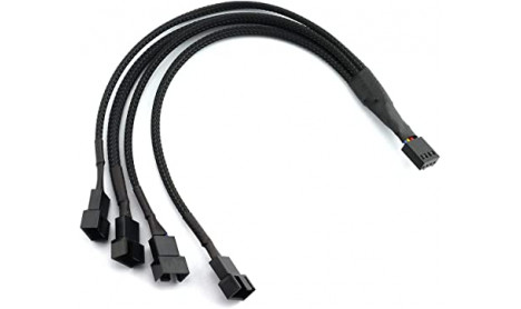 1 to 4-Way 4-Pin PWM Fan Splitter Cable