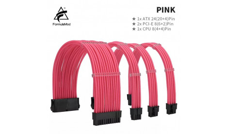 FormulaMod Sleeve Extension Cable Kit-pink