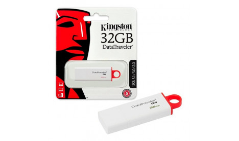 KINGSTON 32GB USB 3.1 G4 WHITE-RED - DTIG4 - 32GB