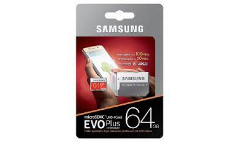 Samsung EVO 4K Plus 64GB 100MB/S U3 CLASS 10