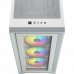 CORSAIR iCUE 4000X RGB TG - WHITE (RGB FAN X 3) 