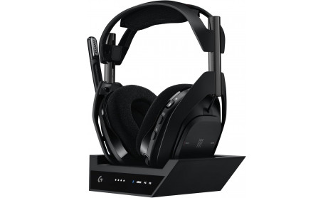 LOGITECH ASTRO A50 X LIGHTSPEED WIRELESS GAMING HEADSET BASE STATION PLAYSYNC - BLACK