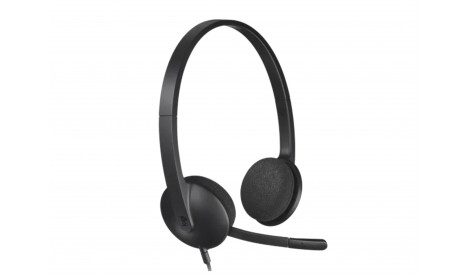  LOGITECH H340 USB COMPUTER HEADSET - BLACK