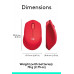 LOGITECH M331 SILENT PLUS WIRELESS MOUSE - RED LOGITECH M331 SILENT PLUS WIRELESS MOUSE - RED