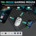AULA SC620 TRI-MODE WIRELESS GAMING MOUSE - WHITE CONTOUR