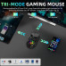 AULA SC620 TRI-MODE WIRELESS GAMING MOUSE - BLACK CONTOUR