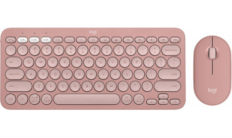 LOGITECH PEBBLE 2 WIRELESS KEYBOARD AND MOUSE COMBO - ROSE