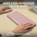 LOGITECH PEBBLE 2 WIRELESS KEYBOARD AND MOUSE COMBO - ROSE