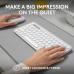 LOGITECH PEBBLE 2 WIRELESS KEYBOARD AND MOUSE COMBO - WHITE