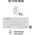 LOGITECH PEBBLE 2 WIRELESS KEYBOARD AND MOUSE COMBO - WHITE