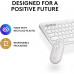 LOGITECH PEBBLE 2 WIRELESS KEYBOARD AND MOUSE COMBO - WHITE