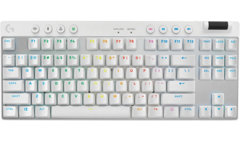 LOGITECH G PRO X TKL LIGHTSPEED GAMING KEYBOARD - WHITE