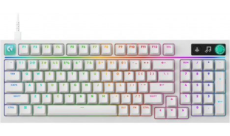 LOGITECH G316 X 98 98% WIRED GAMING KEYBOARD - WHITE