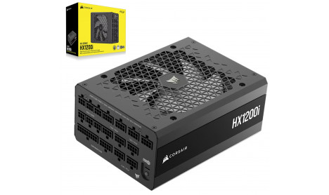 CORSAIR HX1200I FULLY MODULAR ULTRA-LOW NOISE PLATINUM (ATX 3.1/PCIE 5.1) - 1200W CORSAIR HX1200I FULLY MODULAR ULTRA-LOW NOISE PLATINUM (ATX 3.1/PCIE 5.1) - 1200W