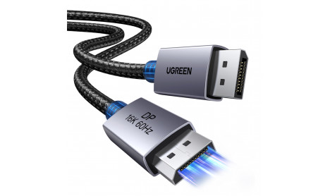UGREEN DISPLAYPORT 2.1 80Gbps MALE TO MALE CABLE 16K - 2M