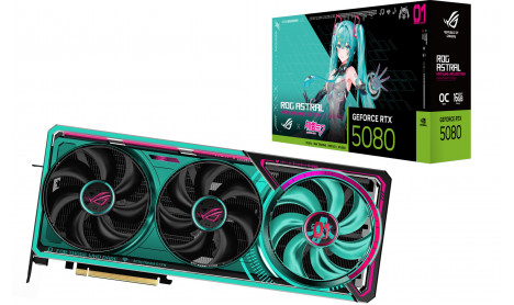 ASUS ROG ASTRAL GEFORCE RTX 5080 16GB GDDR7 OC HATSUNE MIKU EDITION 