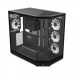 HYTE Y50 RGB DUAL CHAMBER ATX MID TOWER GAMING PC CASE - PITCH BLACK