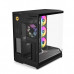 HYTE Y50 RGB DUAL CHAMBER ATX MID TOWER GAMING PC CASE - PITCH BLACK