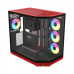 HYTE Y50 RGB DUAL CHAMBER ATX MID TOWER GAMING PC CASE -BLACK CHERRY HYTE Y50 RGB DUAL CHAMBER ATX MID TOWER GAMING PC CASE -BLACK CHERRY