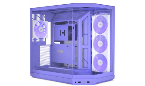 HYTE Y50 RGB DUAL CHAMBER ATX MID TOWER GAMING PC CASE - TARO MILK